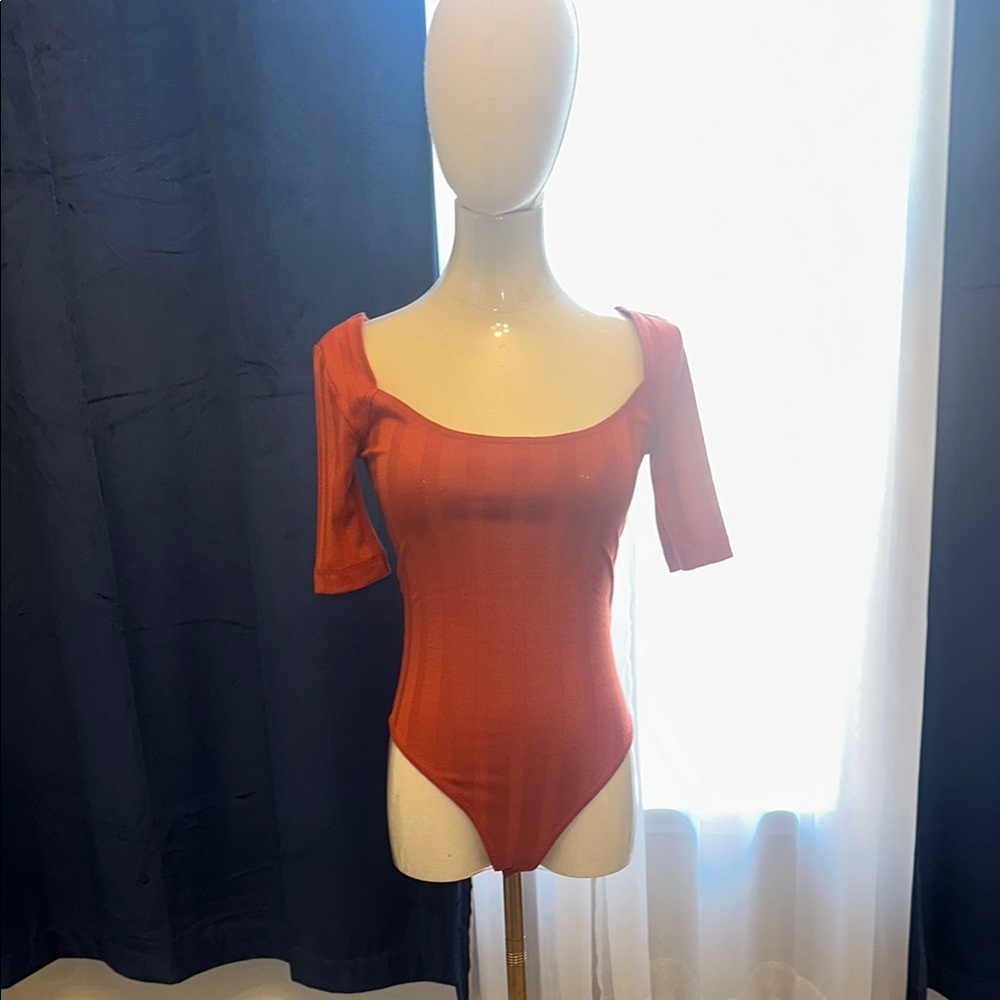 Women's Red Bodysuit Top